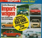 auto motor sport Heft 7 März 1974 Test Alfasud ti Steyr Fiat 126 Genfer Salon