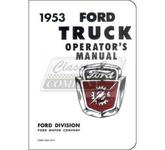 1953 Ford F100 F150 F200 F250 F300 F350 PickUp Manual Manual Book