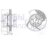 Delphi Bremsscheibe Vorderachse Belüftet Links BG9774