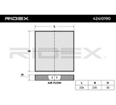RIDEX Innenraumfilter 424I0190 Filter, Innenraumluft,Pollenfilter HONDA,CIVIC VIII Hatchback (FN, FK),CR-V III (RE),CR-V IV (RM_),CIVIC IX (FK)