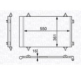 MAGNETI MARELLI Kondensator, Klimaanlage 350203710000