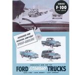 1953 Ford F100 F-100 Pick Up Prospekt Broschüre Verkaufsprospekt Panel Stake V8
