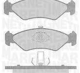 MAGNETI MARELLI Bremsbelagsatz, Scheibenbremse 363916060250