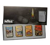 Benzin-Feuerzeug "Oldtimer" 4er Set-Box