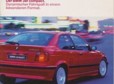Prospekt BMW 3er E36 compact  1997 Technische Daten Ausstattungen