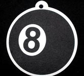 Lufterfrischer Eight-Ball schwarze 8 Oldschool Billiard Rock´n Roll 3 Düfte Race