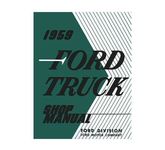 Buch Shop Manual Ford F100 - F350 1959 Reparaturhandbuch F150 F250 F200 V8 Truck