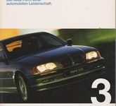 Prospekt BMW 3er Limousine E46 April 1998 Technische Daten Ausstattungen