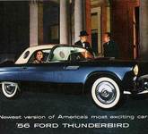 Ford Thunderbird 1956 Broschüre Tbird Verkaufsprospekt Literatur Dealer Sales 