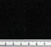 Mercedes Fischgrat fischgrät Stoff schwarz Sportive 80 cm x 25 cm Zuschnitt