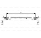 Bosch Bremsschlauch Skoda: Yeti Vw: Scirocco, EOS, Derby 1987481457