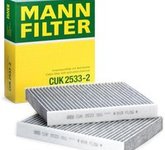 MANN-FILTER Innenraumfilter CUK 2533-2 Filter, Innenraumluft,Pollenfilter BMW,ALPINA,ROLLS-ROYCE,5 Touring (F11),5 Limousine (F10)