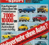 auto motor sport Heft 3 Februar 1974 Test Matra Simca Bagheera VW 412 VW Golf