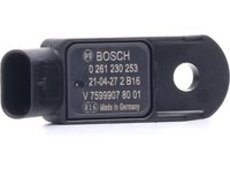 Bosch BOSCH Sensor, Saugrohrdruck BMW,OPEL,PEUGEOT 0 261 230 253 13627599907,1922W0,967783578A  3648776,13627599907,3648776,1922W0,967783578A