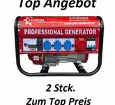 2 Stck.Generator Stromerzeuger 2500W 4-Takt Benzin Neu!