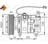 NRF Nrf Kompressor, Klimaanlage Mazda: 3 32820G