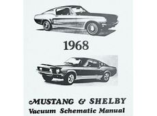 Unterdruck Vakuum Leitungen Diagramm Schema Ford Mustang Bj.68 vacuum scheme