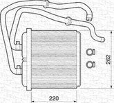 MAGNETI MARELLI Wärmetauscher, Innenraumheizung 350218072000