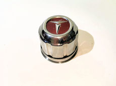 verchromte Nabenkappe Toyota Celica TA4 RA4 wheel center cab rotes red Emblem
