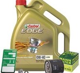 MANN-FILTER Mann Filter Ölfilter+ Schraube + 5L Castrol 0W-40 Dacia: Sandero II, Logan II Renault: Clio IV, Megane III,