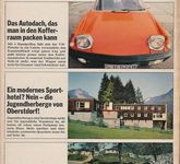 Zeitschrift ADAC Motorwelt Heft 4 April 1970 z.B.Test VW Porsche 914 Skoda S 100