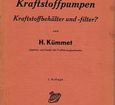 Handbuch Wie repariere ich Kraftstoffpumpen,-behälter H.Kümmet 1944 2.Auflage