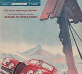 auto motor sport Heft 14 Juli 1949 Die neuen VW Modelle Farmax 10 TT Lehren 1949