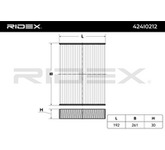 RIDEX Innenraumfilter 424I0212 Filter, Innenraumluft,Pollenfilter OPEL,RENAULT,FIAT,Vivaro B Combi (X82),Vivaro B Kastenwagen (X82)