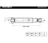 RIDEX Stoßdämpfer 854S0472 Federbein,Stossdämpfer CHRYSLER,PT CRUISER (PT_),PT CRUISER Cabriolet