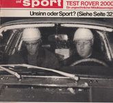 auto motor sport Heft 4 Februar 1965 Test Rover 2000 Ford 12M Rallye Monte Carlo