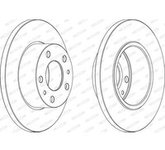 FERODO Bremsscheibe FCR195A