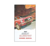 Bedienungsanleitung Ford Mustang Shelby 1967 Owners Manual GT350 GT500 High Perf