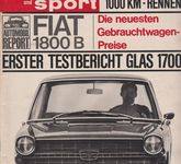 auto motor sport Heft 12 Juni 1965 Test Fiat 1800 B Glas 1700 1000Km Nürburgring