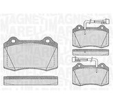 MAGNETI MARELLI Bremsbelagsatz, Scheibenbremse 363916060107