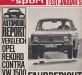 auto motor sport Heft 10 Mai 1966 BMW 2000 TI Vergleich VW1500 Opel Rekord 1,7