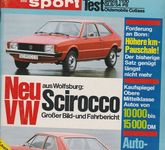 auto motor sport Heft 6 März 1974 Test Simca1100 Datsun 240K-GT VW Scirocco
