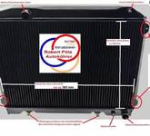 Kühler Wasserkühler Netzerneuerung, Überholung des Altkühlers, Mercedes, W113, 230 SL, Pagode