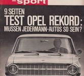 auto motor sport Heft 9 4.Mai 1963 Opel Rekord Glas 1204 Simca 1300 Renault R8
