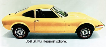 Opel GT, Werbung ab 1968  Foto: Opel