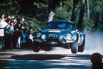 Die Alpine A110 bei der Rallye Portugal 1973
