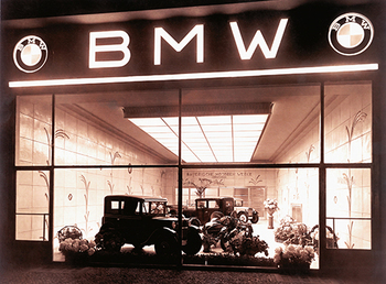 In diesem Showroom präsentierte BMW anno 1929 seine Produkte in der damaligen Reichshauptstadt Berlin  Foto: BMW