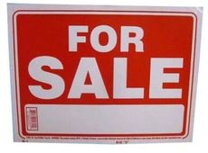 "For Sale" univ. Verkaufs-Schild Verkaufsdisplay groß zu verkaufen amerikanisch