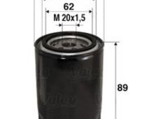 Ölfilter | Valeo, Außendurchmesser: 76 mm, Gewindemaß: M 20x1,5 Höhe: 89 mm