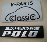 original VW Polo I Typ86 Volkswagen Polo Schriftzug 861853745 Emblem Heckklappe