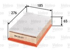 Luftfilter | Valeo, Breite: 185 mm, Form: eckig Gewicht: 0,272 kg
