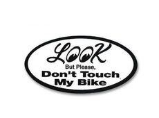 Mooneyes Aufkleber Don't Touch My Bike Sticker Chopper Harley Cafe Racer