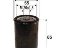 Ölfilter | Valeo, Außendurchmesser: 69 mm, Gewindemaß: M 20x1,5 Höhe: 85 mm