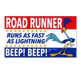 Road Runner FAST AS LIGHTNING Aufkleber Sticker Decal Mooneyes Coyote Cartoon