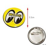 Mooneyes Ansteck Button Oldschool Kustom Rock n Roll Traditional Vintage
