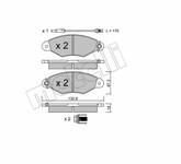 Bremsbelagsatz Vorderachse METELLI 2202531 22-0253-1 Nissan Kubistar Renault Kangoo 1 4106000QAF 4106000QAG 4106000Q0A 7701205995 7701205996